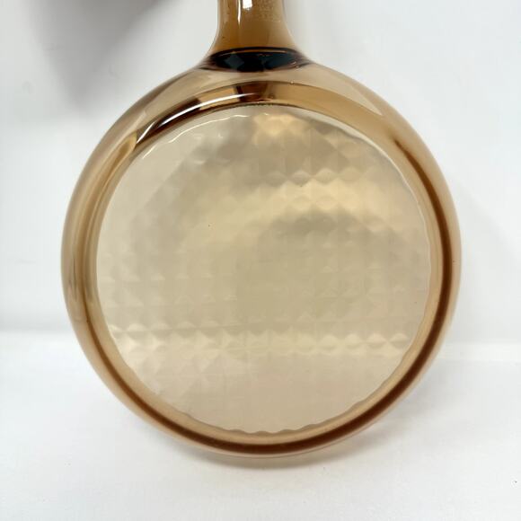 Vision Corning France Amber Glass Skillet Fry Pan 7” Vintage Cookware - Picture 3 of 7